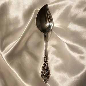 REED & BARTON - Florentine Lace -  Sterling Silver - Jelly Serving Piece - VTG